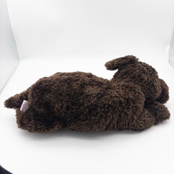 TySilk Classic 2001 Nuzzle Laying Puppy Dog Chocolate Brown Lab Plush 12" - Picture 5 of 8